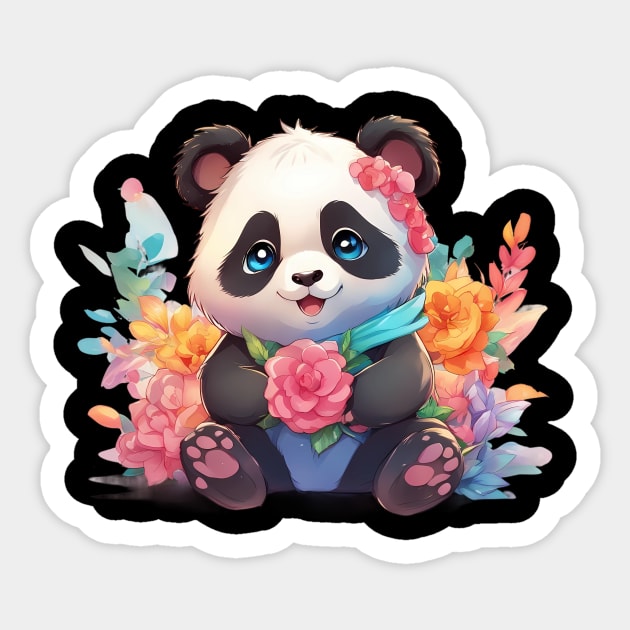 Bamboo Bliss Baby Panda Sticker by animegirlnft